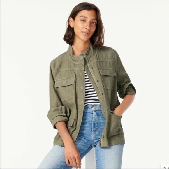 J. Crew garment-dyed military jacket NWT - Picture 2 of 6